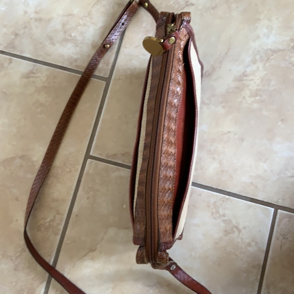 Brahmin Leather/Canvas Crossbody - Picture 10 of 13